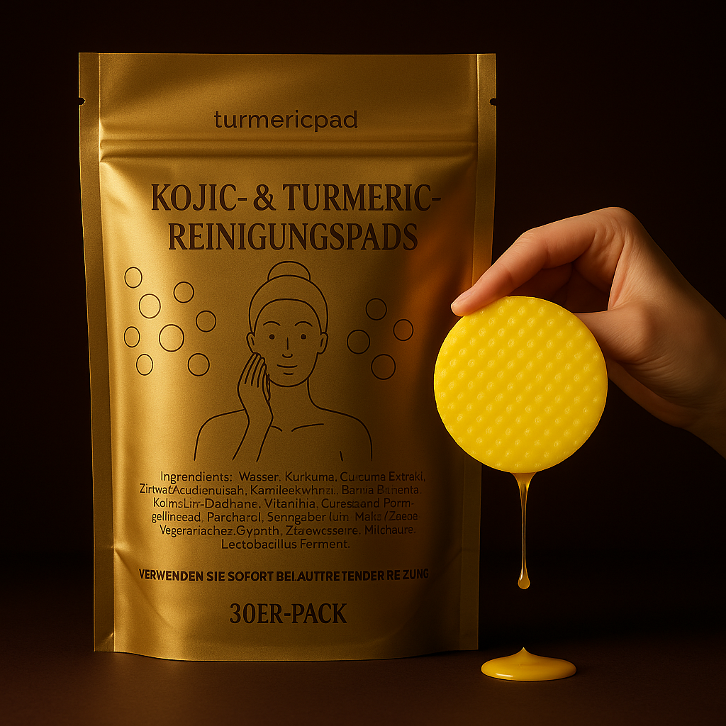 Kurkuma Reinigungspads für das Gesicht